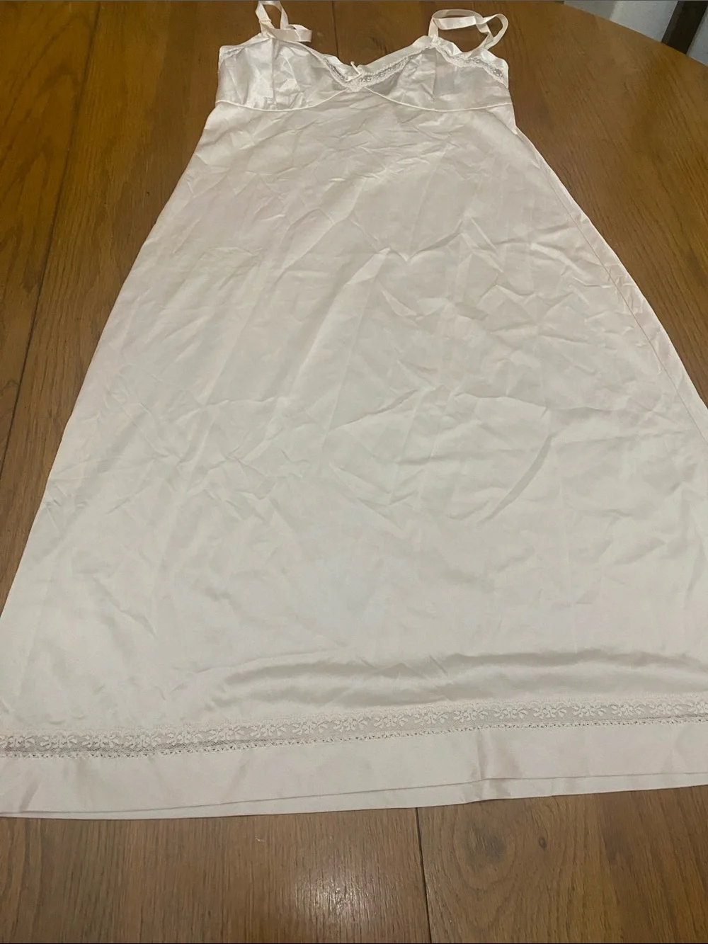 Vintage Lorraine Slip Nightdress in Pale Pink - Size 34 Tall